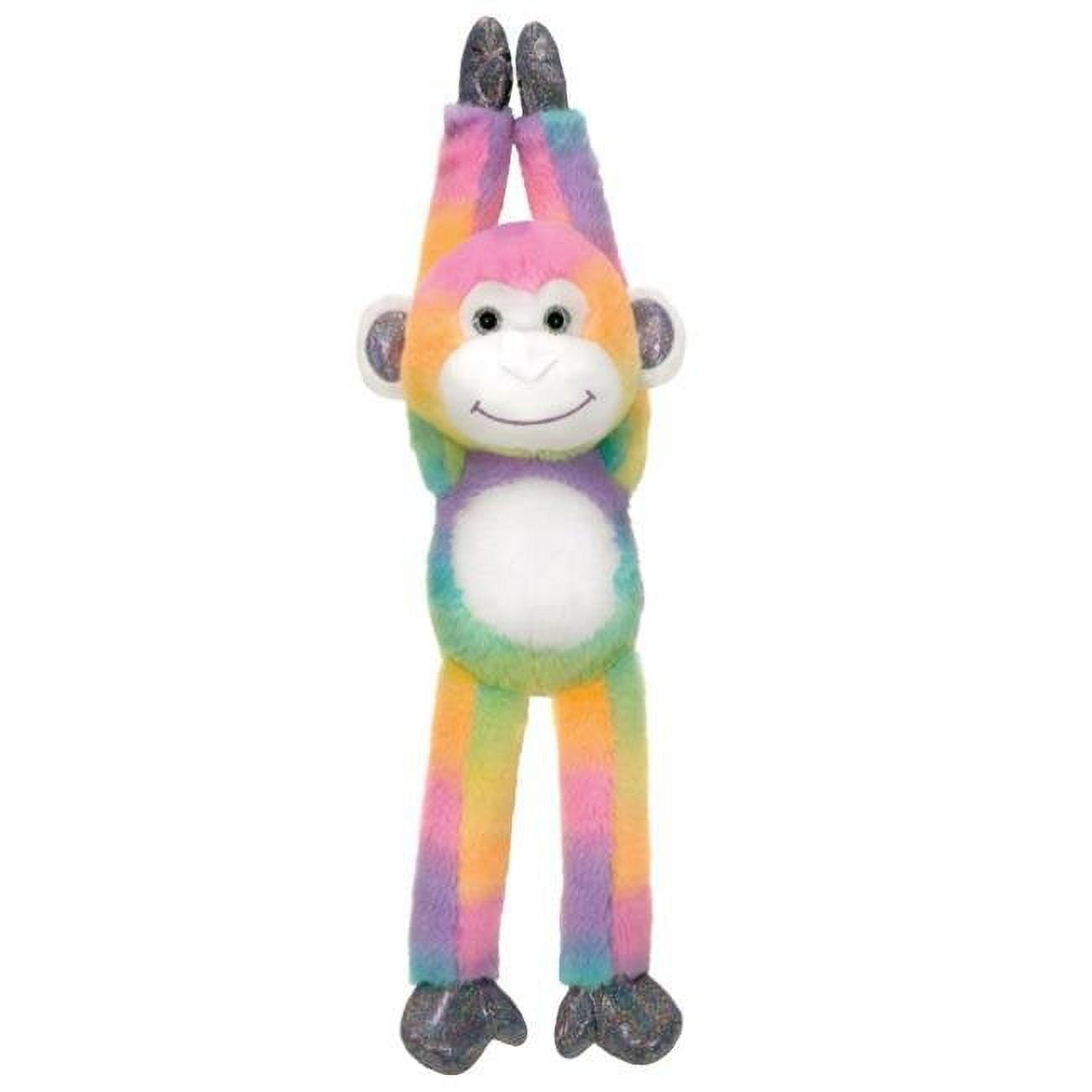 Picture of DDI 2348128 22 in. Hanging Monkey Plush&#44; Rainbow Sherbert - Case of 24