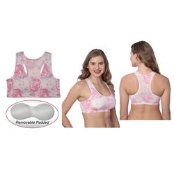 Picture of DDI 2346532 Sports Bras with Removable Pad - M/L/XL - Pink Rose Case of 24