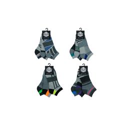 2346578 Men's Athletic Grey Tone Low Cut Socks - Sizes: 10-13 - Assorted Case of 60