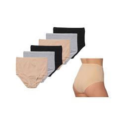 Picture of DDI 2346601 Ribbed Cotton Briefs Plus Size - Beige/Black/Grey Case of 72