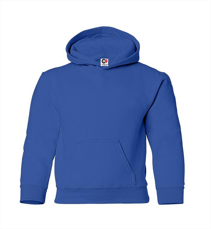 Kids' Hooded Pullover, Royal, Medium case of 24