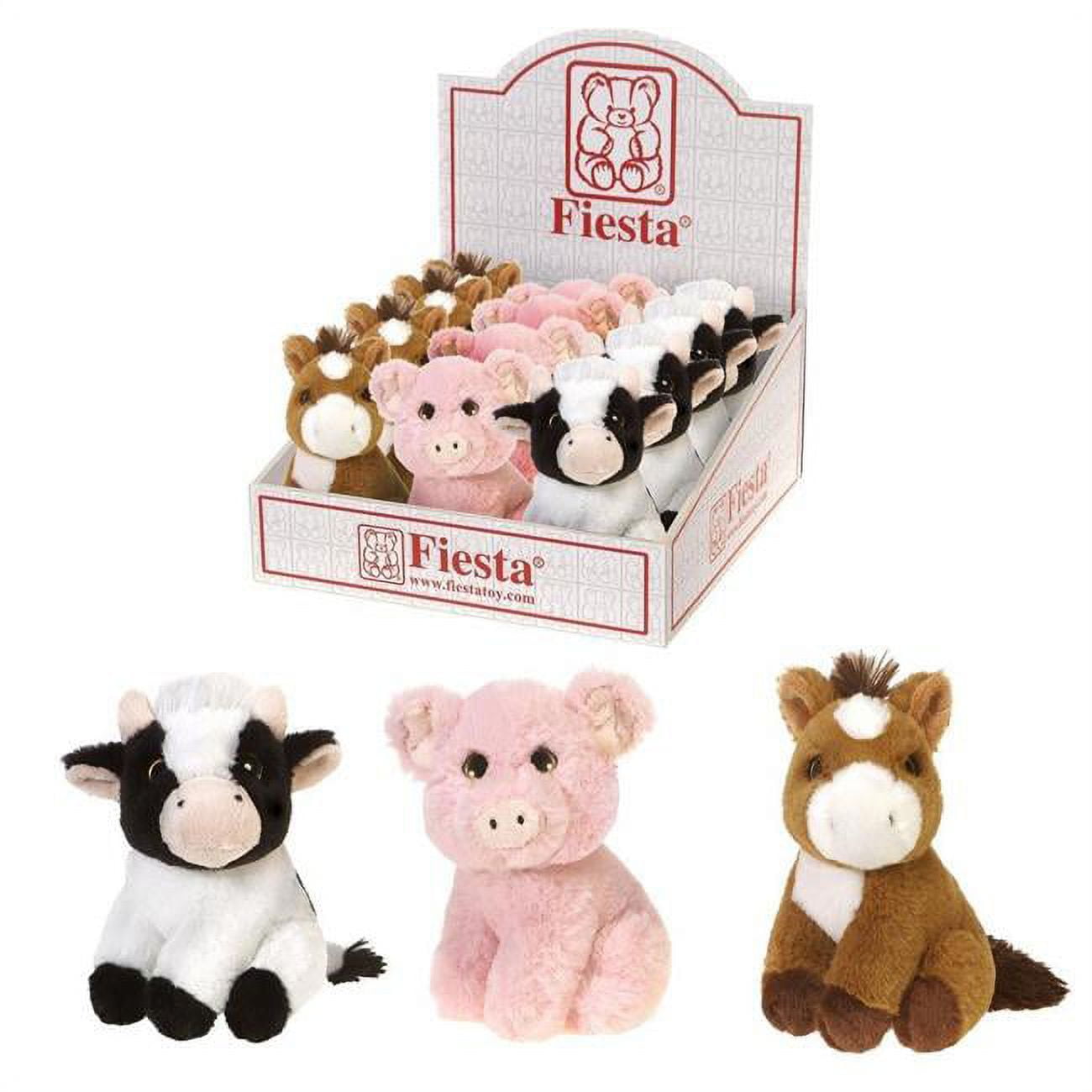 Picture of DDI 2348170 6 in. Farm Animal Plush - Assorted in PDQ&#44; Pack of 24