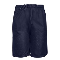 Picture of DDI 2333348 Youth Gym Mesh Shorts - Navy - S Case of 12