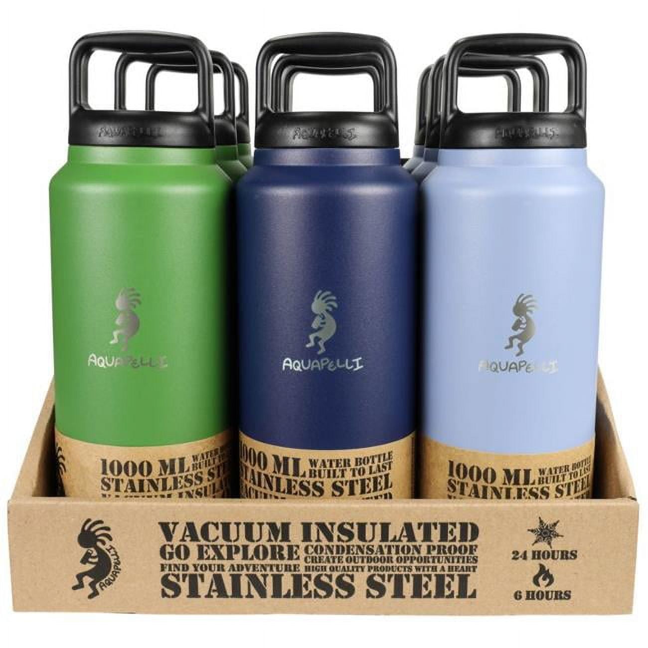 Picture of DDI 2350618 1000 ml Vacuum Insulated Water Bottle Case of 9