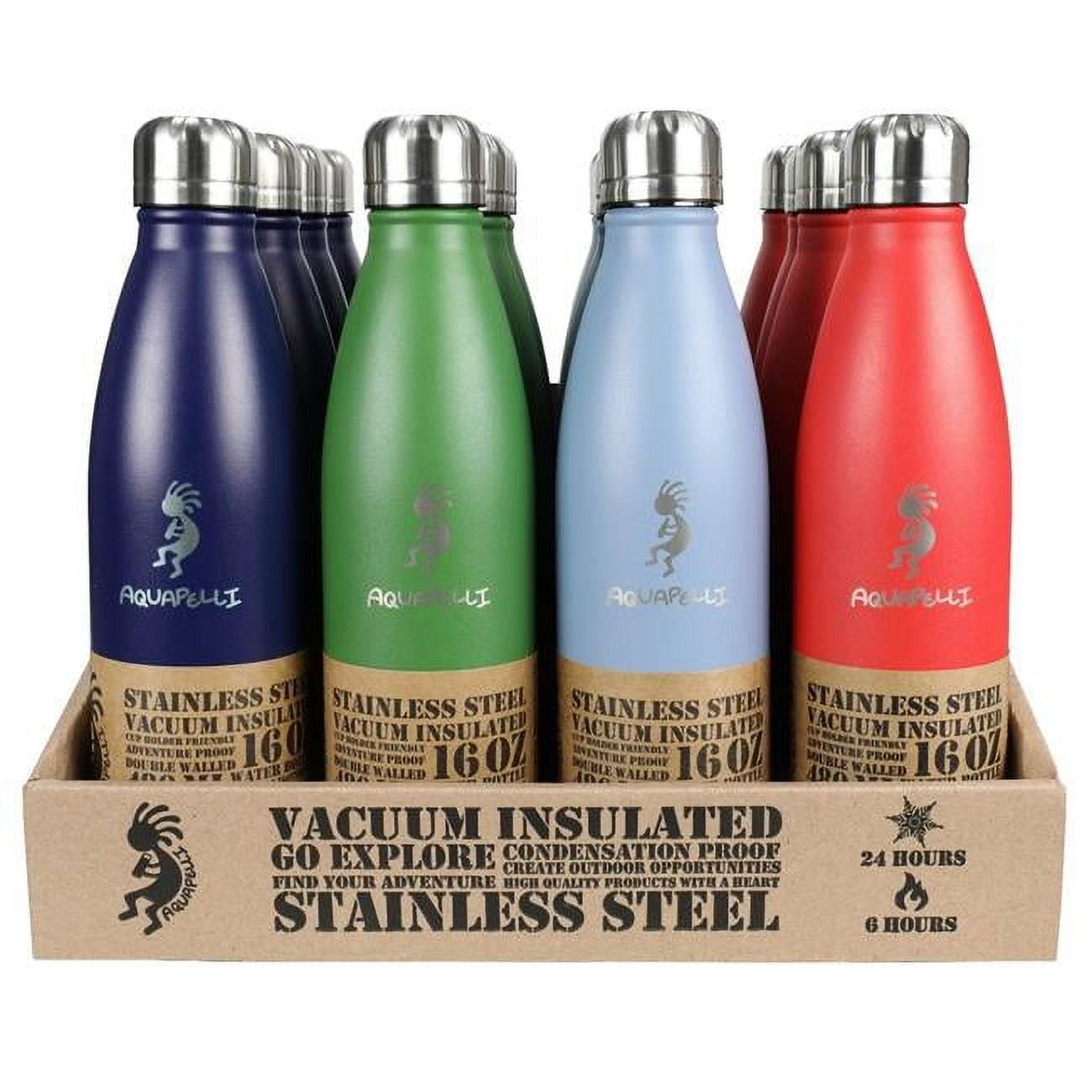 Picture of DDI 2350628 Vacuum Insulated Water Bottle - Multicolor Case of 16