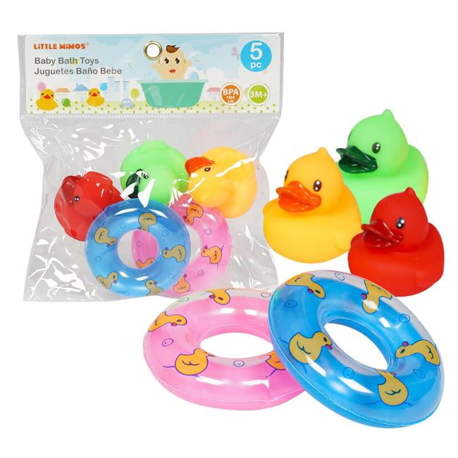 Picture of DDI 2349565 Rubber Ducky Bath Play Set&#44; Assorted Color - Case of 36 - 5 Piece
