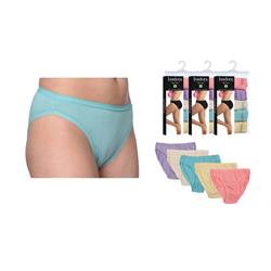 Picture of DDI 2339284 Isadora Women&apos;s Pastel Hi-Cut Panty 5-Pack Size 8-10 Case of 12
