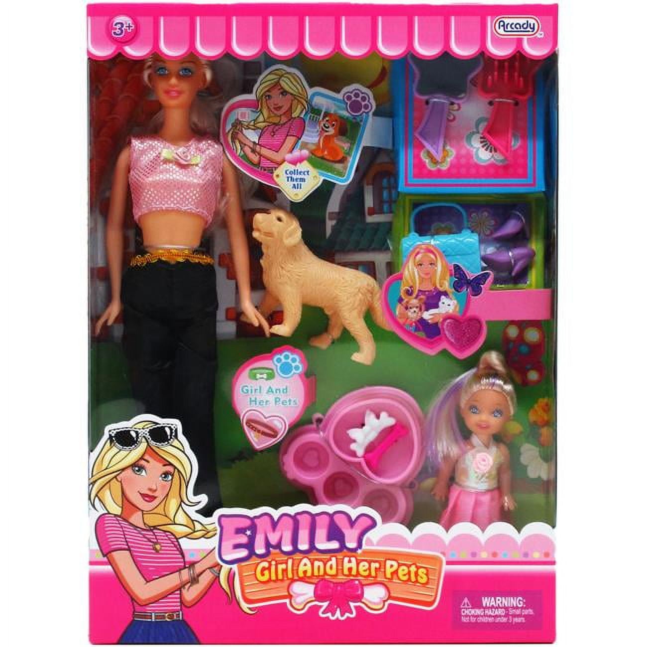 Picture of DDI 2349154 11.5 in. Emily Doll with Mini Doll Pets & Accessories - Case of 12