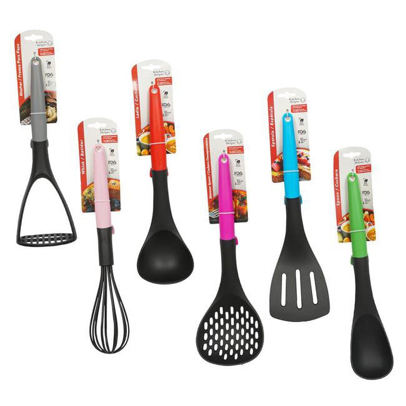 Picture of DDI 2349904 Plastic Kitchen Tools Assortment - Assorted Colors Case of 48