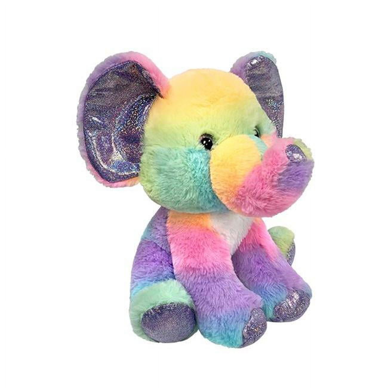 Picture of DDI 2348129 10 in. Sitting Elephant Plush - Rainbow Sherbert - Case of 24