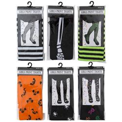 Picture of DDI 2351505 Girls Printed Halloween Tights - Case of 48
