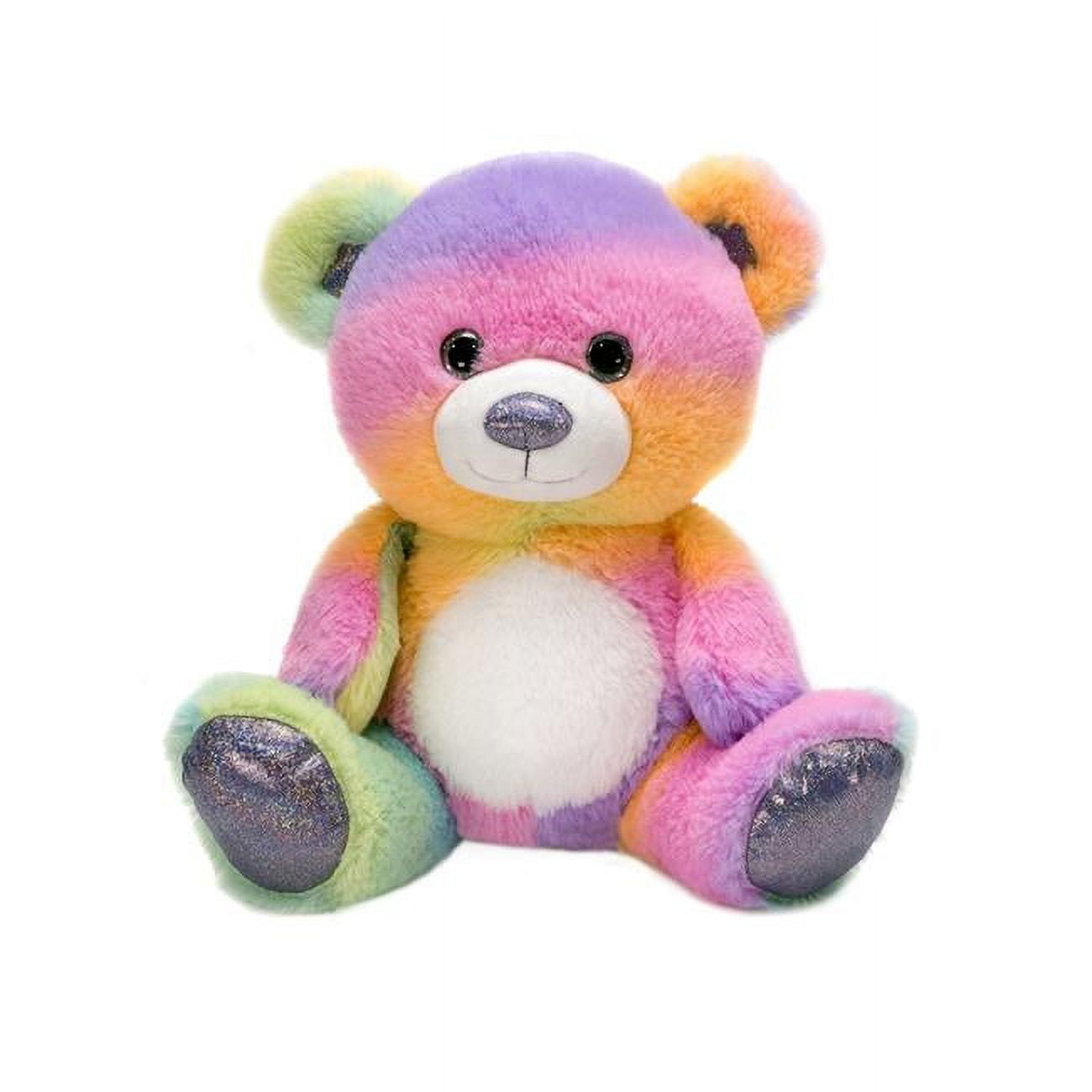 Picture of DDI 2348130 10 in. Sitting Bear Plush&#44; Rainbow Sherbert - Case of 12