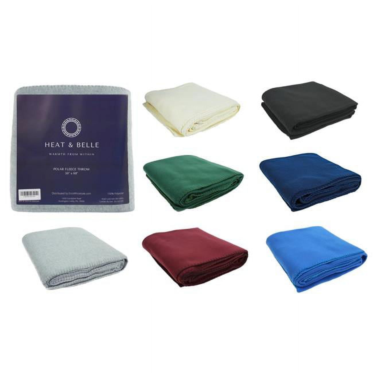 Picture of DDI 2351580 Polar Fleece Throws - 50&quot; x 60&quot; - Deluxe Weight - Cream Case of 12