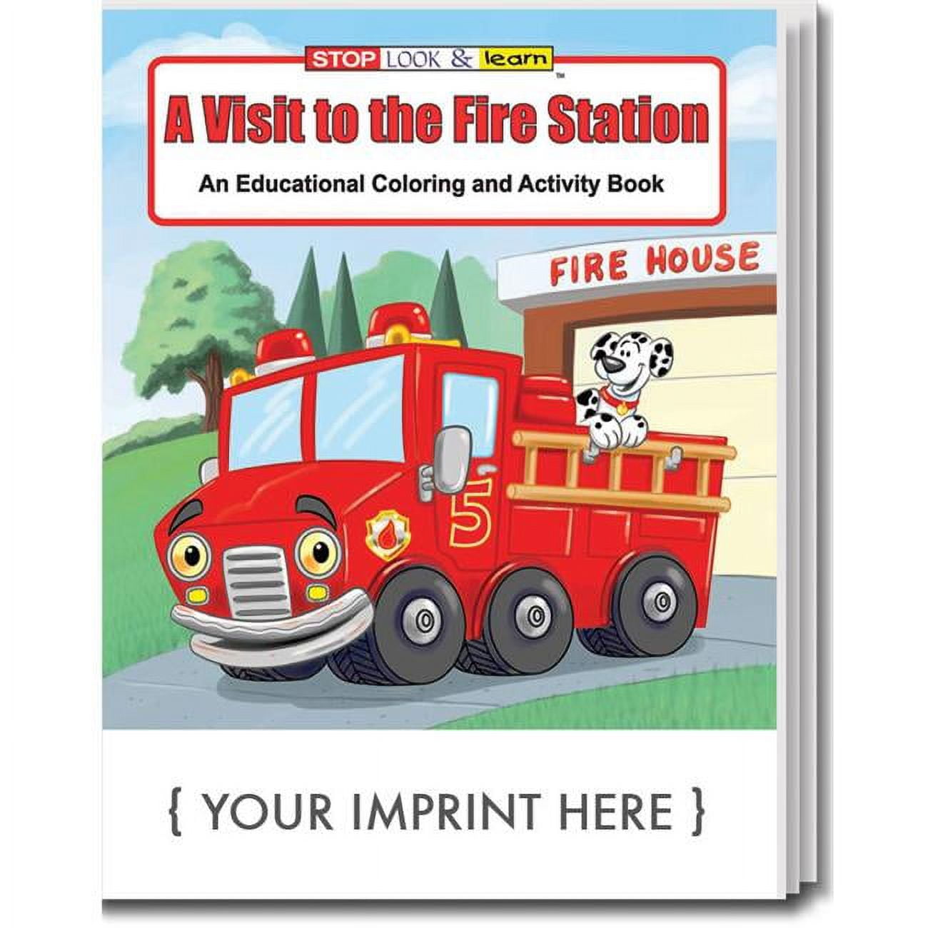 Picture of DDI 2350876 A Visit to the Fire Station Coloring Book Case of 125