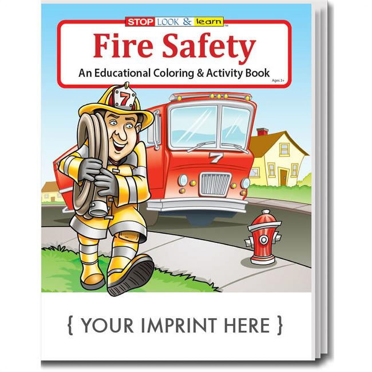 Picture of DDI 2350877 Fire Safety Coloring Book Case of 125