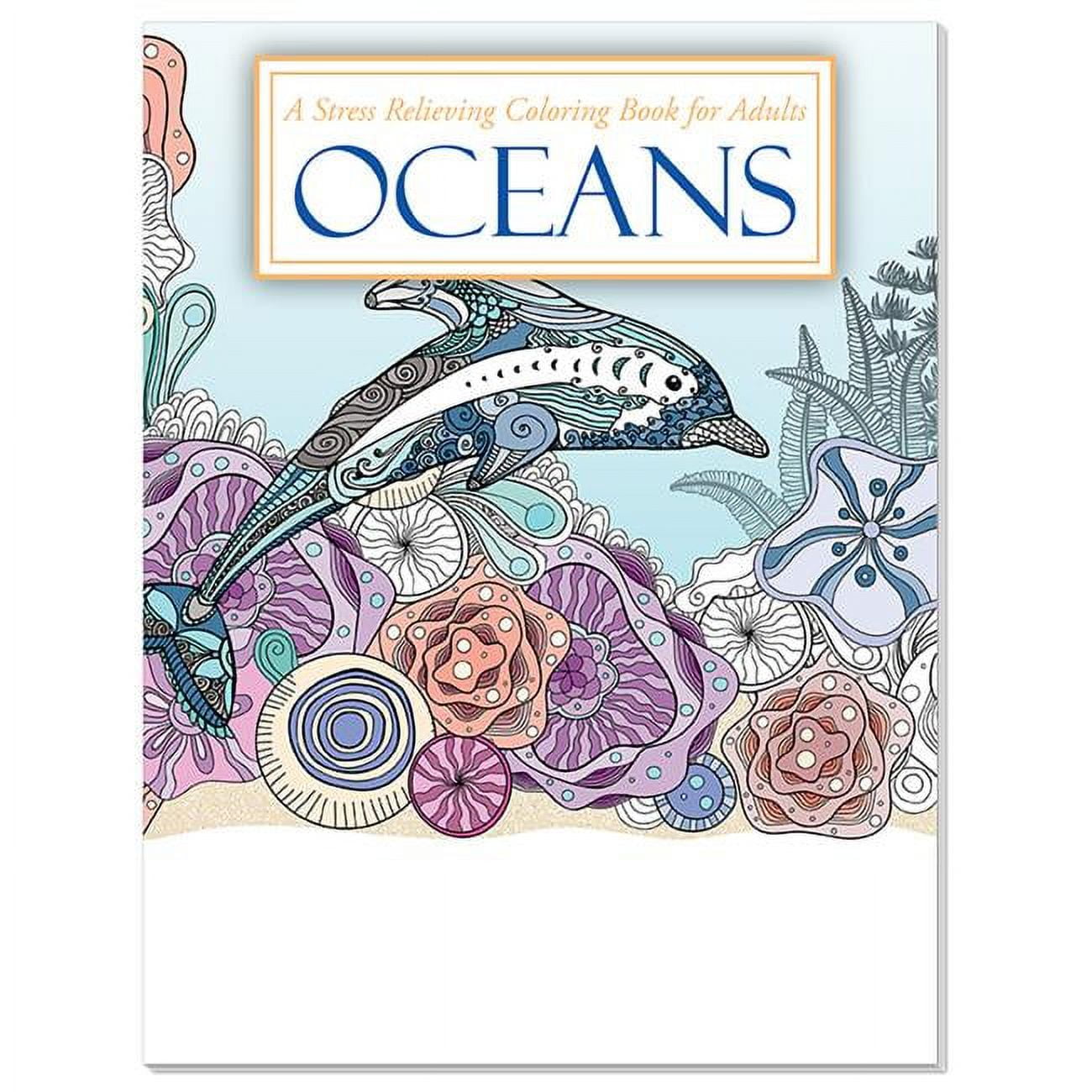 Picture of DDI 2350920 Oceans Stress Relieving Coloring Book for Adults Case of 50