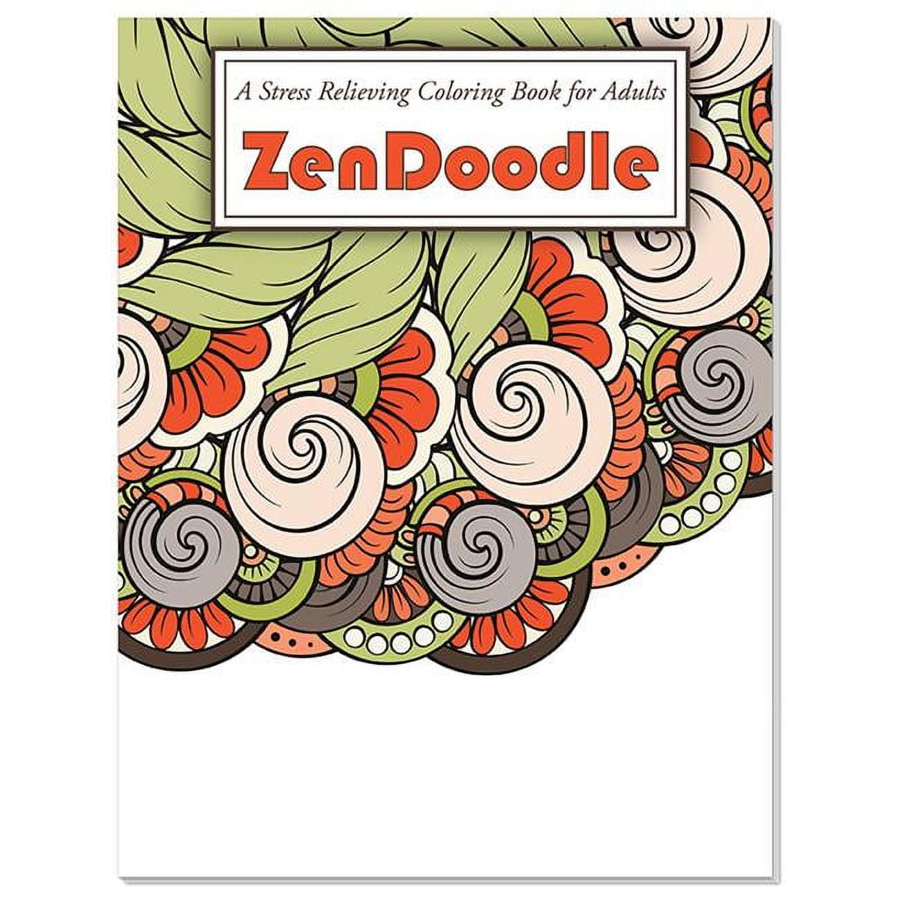 Picture of DDI 2350921 ZenDoodle Stress Relieving Coloring Book for Adult Case of 50