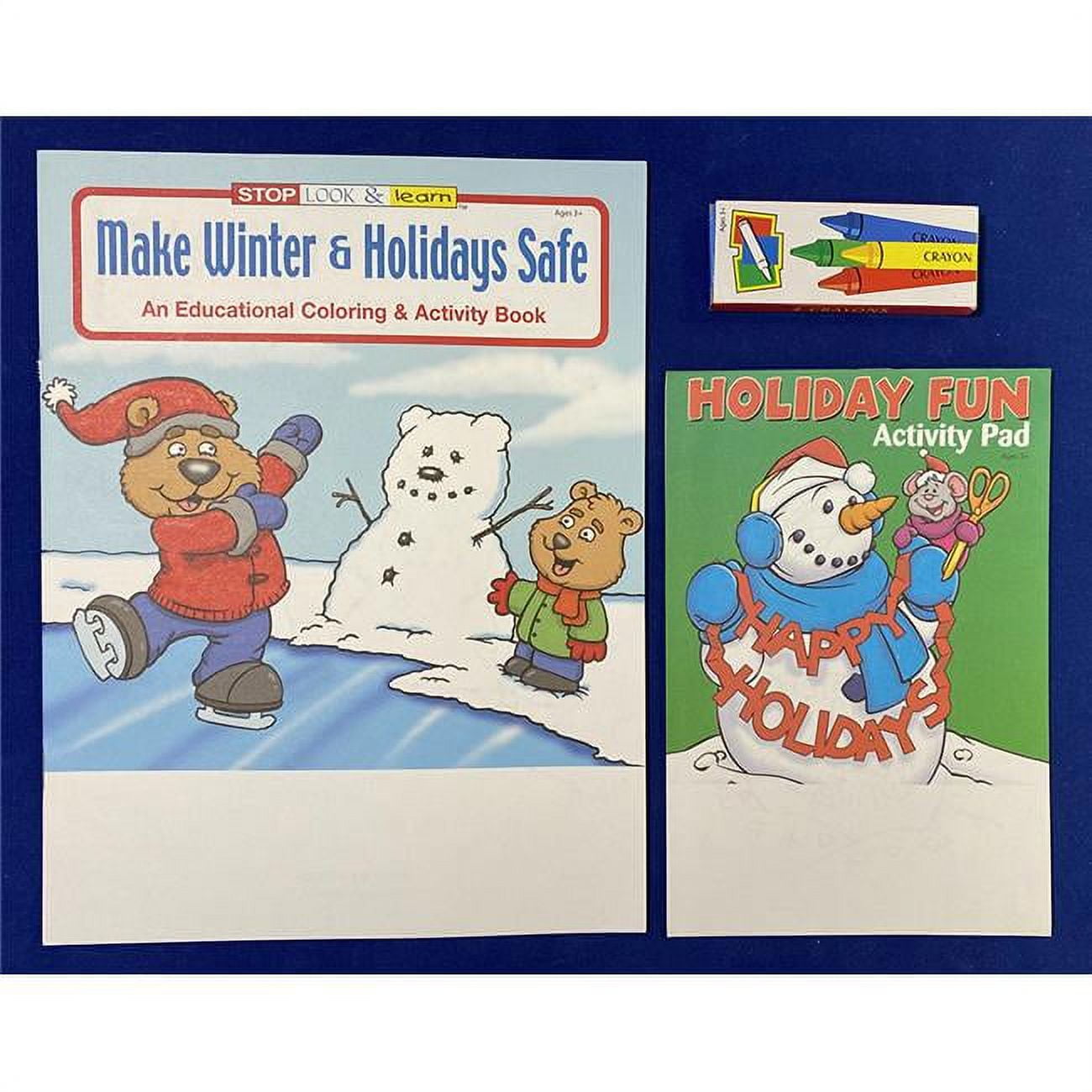 Picture of DDI 2351820 Christmas Holiday Coloring Kit 3 Case of 60
