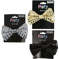 Picture of DDI 2351453 Sequined Bow Tie - Assorted Case of 24