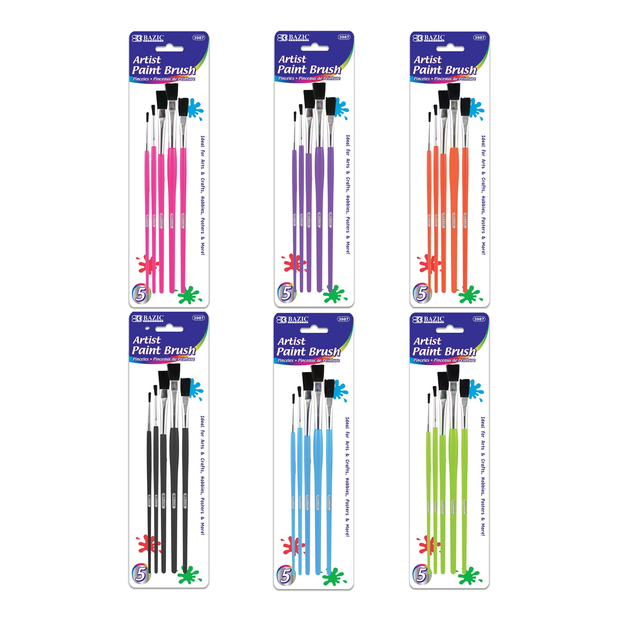 Picture of DDI 2352898 Kids&apos; Paint Brush Set - 5 Pack Case of 24