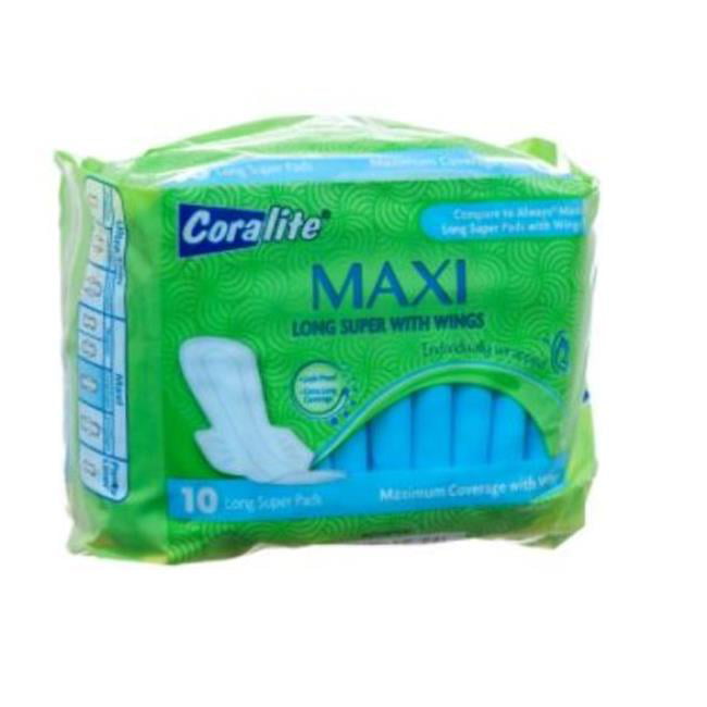 Picture of DDI 2353107 Coralite Maxi Long Super Pads with Wings 10-Count Case of 24