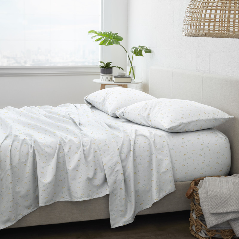 Premium Bed Sheets - Bluebird, Cali King, 4 Set case of 12