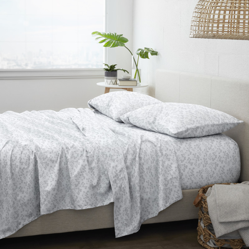 Premium Bed Sheets - Chantilly Lace, Queen, 4 Set case of 12