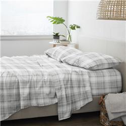 2355365 Home Collection California King Size Premium Plaid Flannel Bed Sheet Set, 4 Piece - Case of 12 - Pack of 12 -  DDI