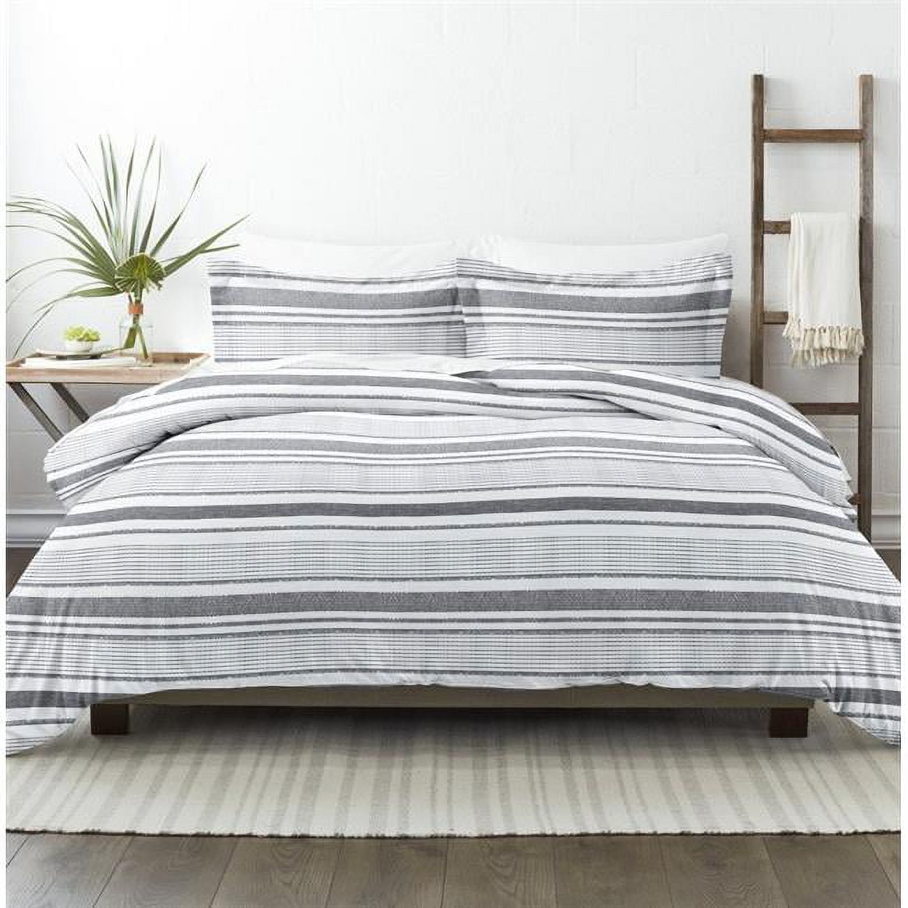 Home Collection Premium Ultra Soft Vintage Stripe Pattern Duvet Cover Set - 3 Piece Case of 12