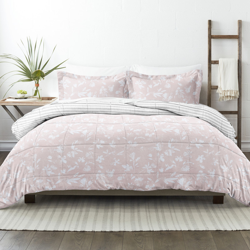 Queen Reversible Comforter Sets - Pressed Flowers case of 6