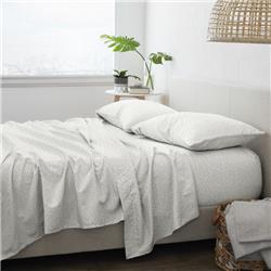 Home Collection Premium Ultra Soft Spotted Leaves Pattern Bed Sheets Set - 4 Piece Case of 12