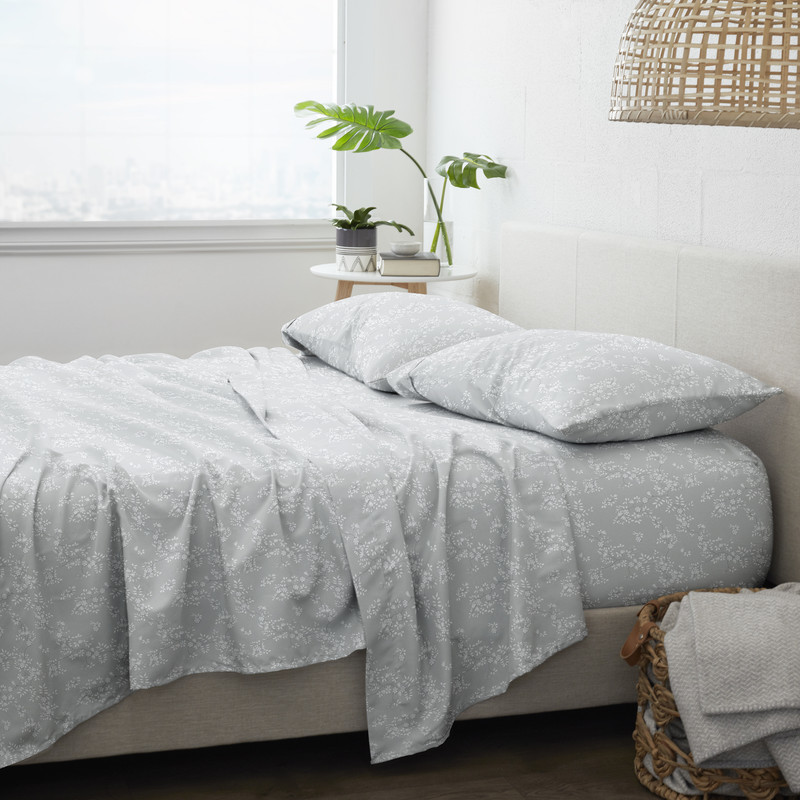 Premium Bed Sheets - Trellis Vine, Queen, 4 Set case of 12