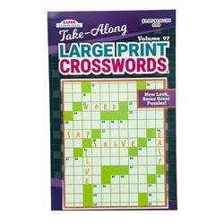 Picture of Kappa Books 2357134 Volume 97 Take Along Large Print Crossword Books - Case of 48