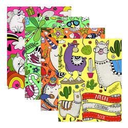 Picture of DDI 2357635 Neon Covered Advanced Coloring Books - Case of 48