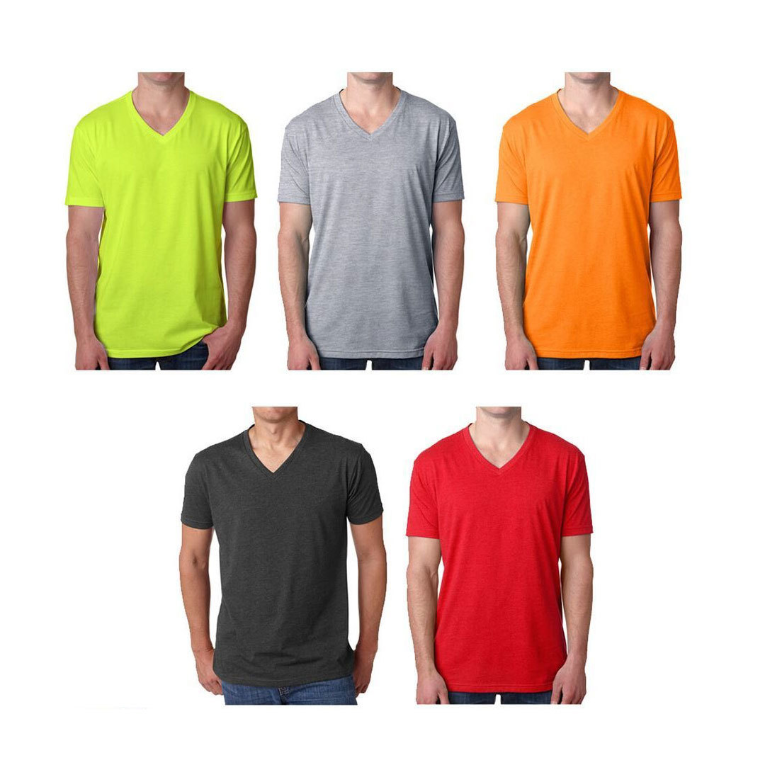 Men's T-Shirts - V-Neck, Assorted, S-4XL case of 72