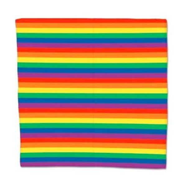 Rainbow Bandanas - 22 x 22 case of 360