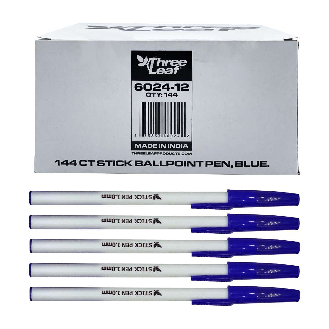 Blue Stick Ball Pens - 1728 Count case of 12