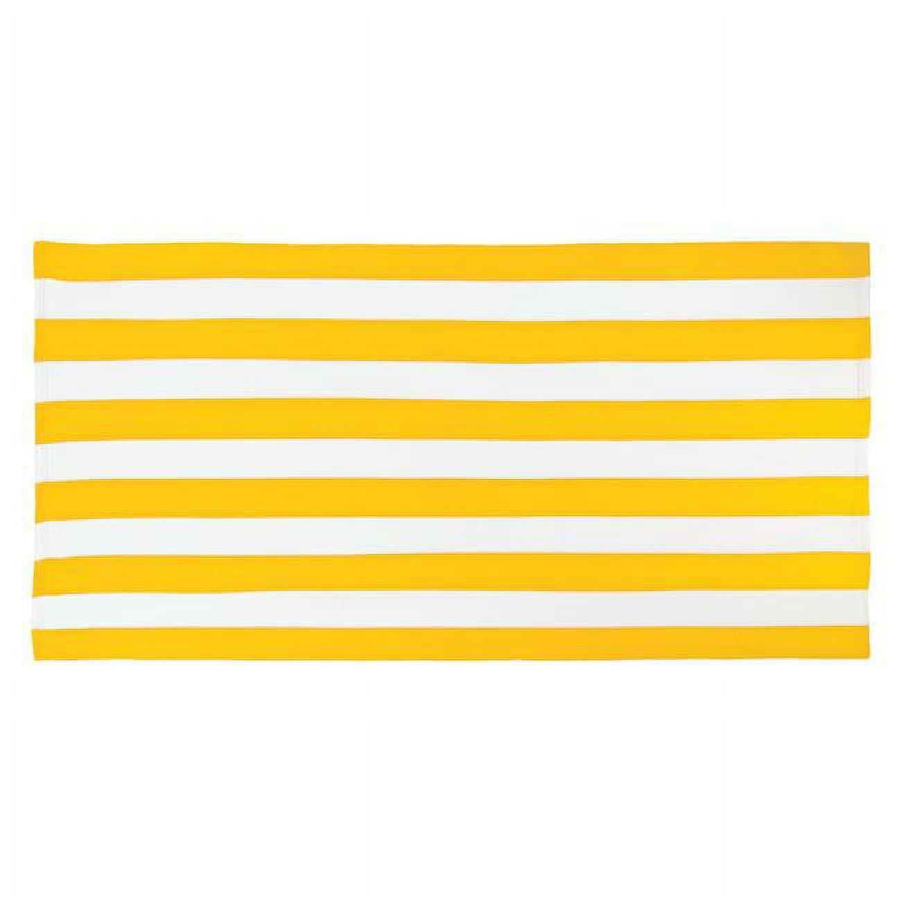 Picture of Terry T 2358867 30 ft. x 60 in. Cabana Stripe Microfiber Beach Towel&#44; Yellow - Case of 24