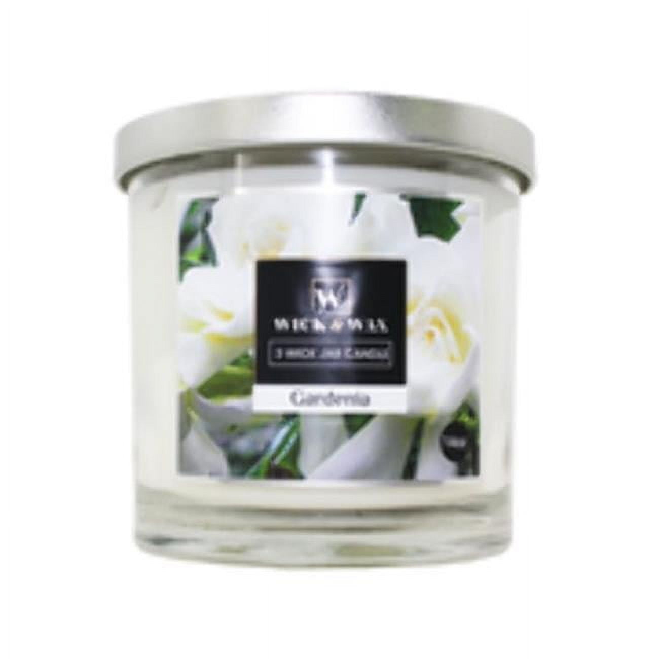 Picture of Wick & Wax 2359351 14 oz 3-Wick Jar Candle&#44; Gardenia - Case of 6