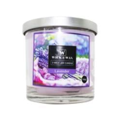 Picture of Wick & Wax 2359353 14 oz 3-Wick Jar Candle&#44; Lavender - Case of 6