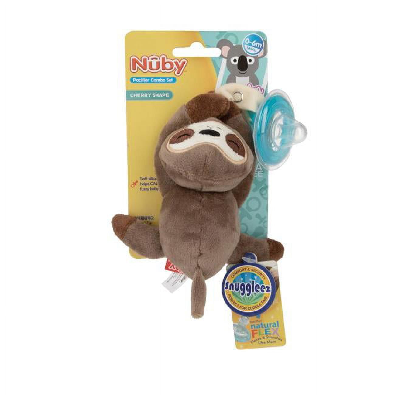 Picture of DDI 2360064 Nuby Plush Pacifiers - Case of 12 - Pack of 12