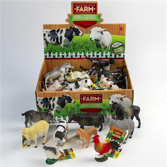 Picture of DDI 2353012 Farm Animal Figures&#44; Assorted Color - Case of 36