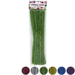 12 in. Chenile Stems Pipe Cleaner, Assorted Color - 50 Piece - Case of 48