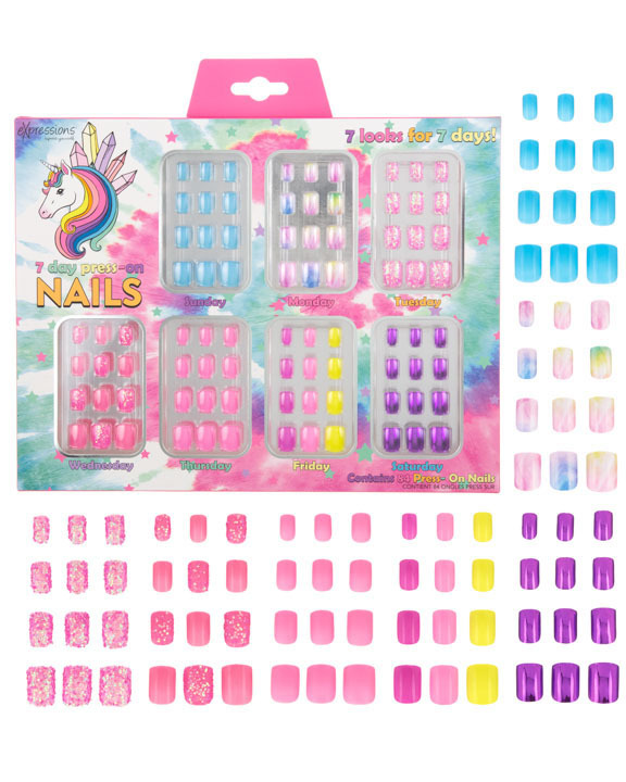 Press-On Nails Manicure Collection - 84 Pieces, Unicorn case of 24