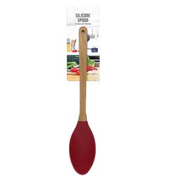 Picture of DDI 2363027 Silicone Wood Handle Spoons&#44; Red - Case of 48