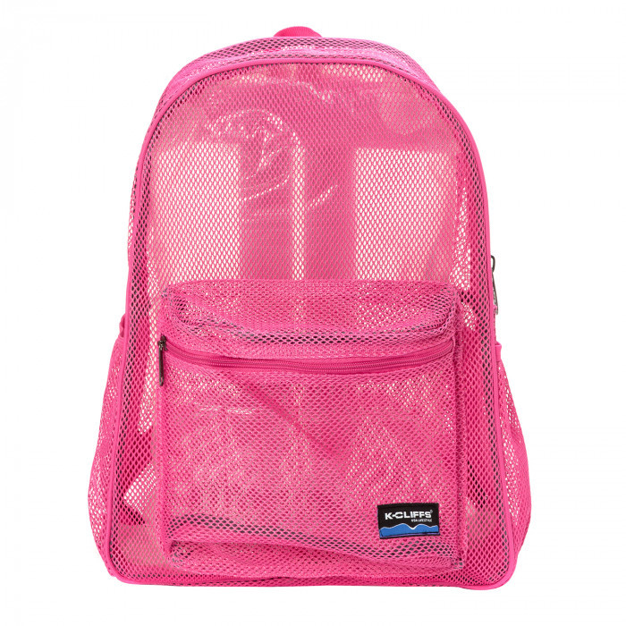 17 in. Mesh Backpack, Hot Pink - Case of 20