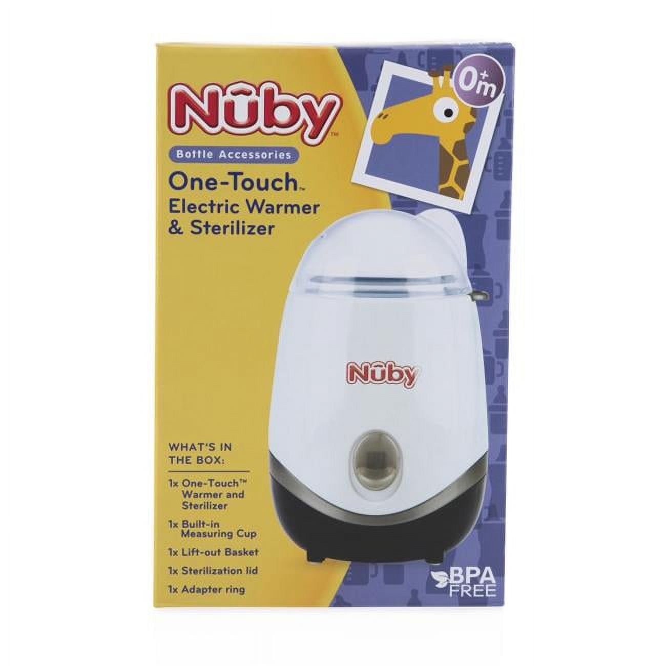 2362474 Nuby One-Touch 2-in-1 Electric Baby Bottle Warmer & Sterilizer - Case of 8 -  DDI