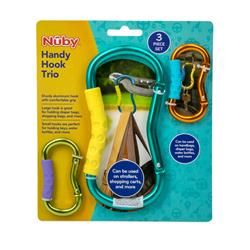 Picture of DDI 2362494 Nuby Handy Hook Trio with Colors May Vary - 3 Piece - Case of 48