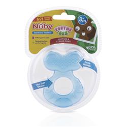 Picture of DDI 2362514 Nuby Silicone Teethe-eez Teethers with Hygenic Case&#44; Blue - 3M Plus - Case of 48