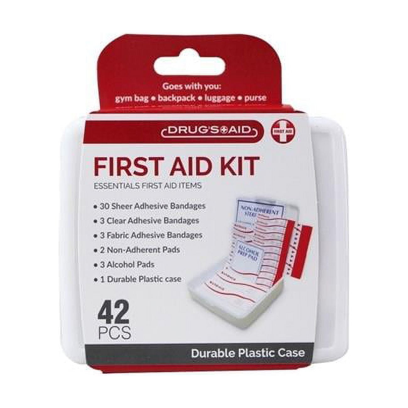 Picture of DDI 2362727 First Aid Kits with Compact - 42 Piece - Case of 48